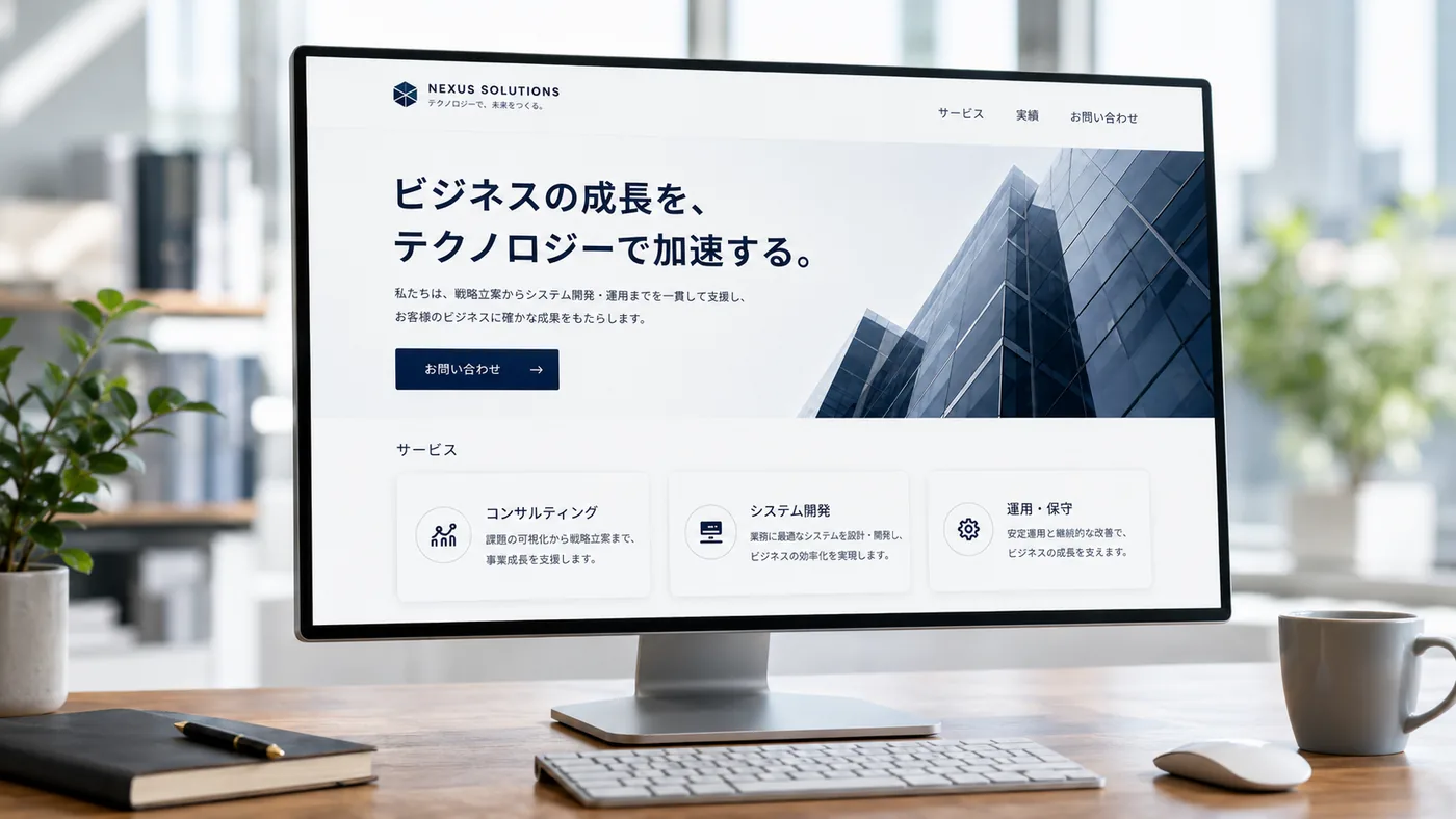 企業ホームページの制作実績